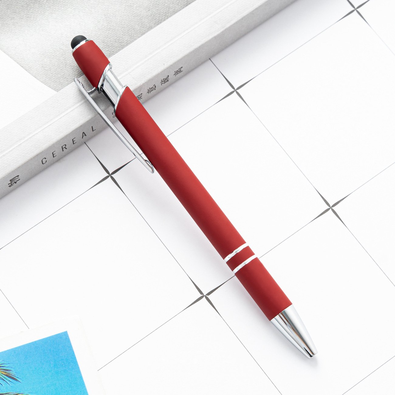 CHXN Multi-Function Office Ball Pen Student Writing Gift Touch Pen Blue Red Ink 0.5mm Gel Pens Metal Plastic Material Promotions