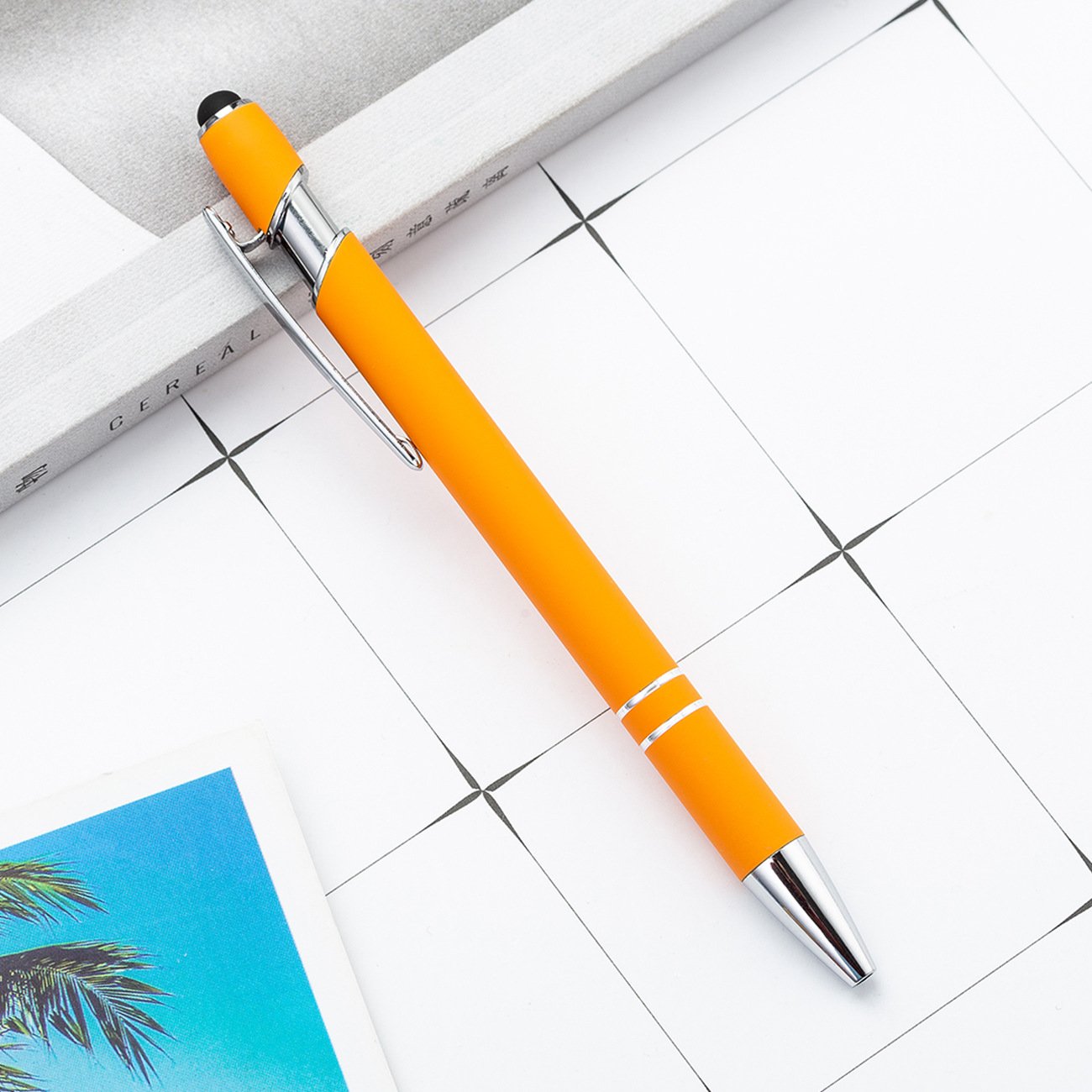 CHXN Multi-Function Office Ball Pen Student Writing Gift Touch Pen Blue Red Ink 0.5mm Gel Pens Metal Plastic Material Promotions