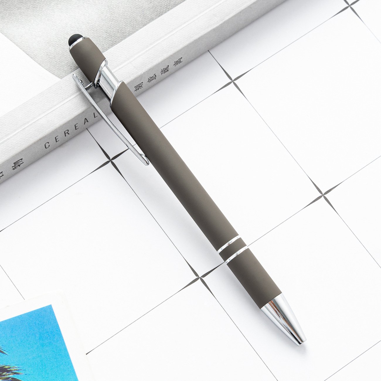 CHXN Multi-Function Office Ball Pen Student Writing Gift Touch Pen Blue Red Ink 0.5mm Gel Pens Metal Plastic Material Promotions