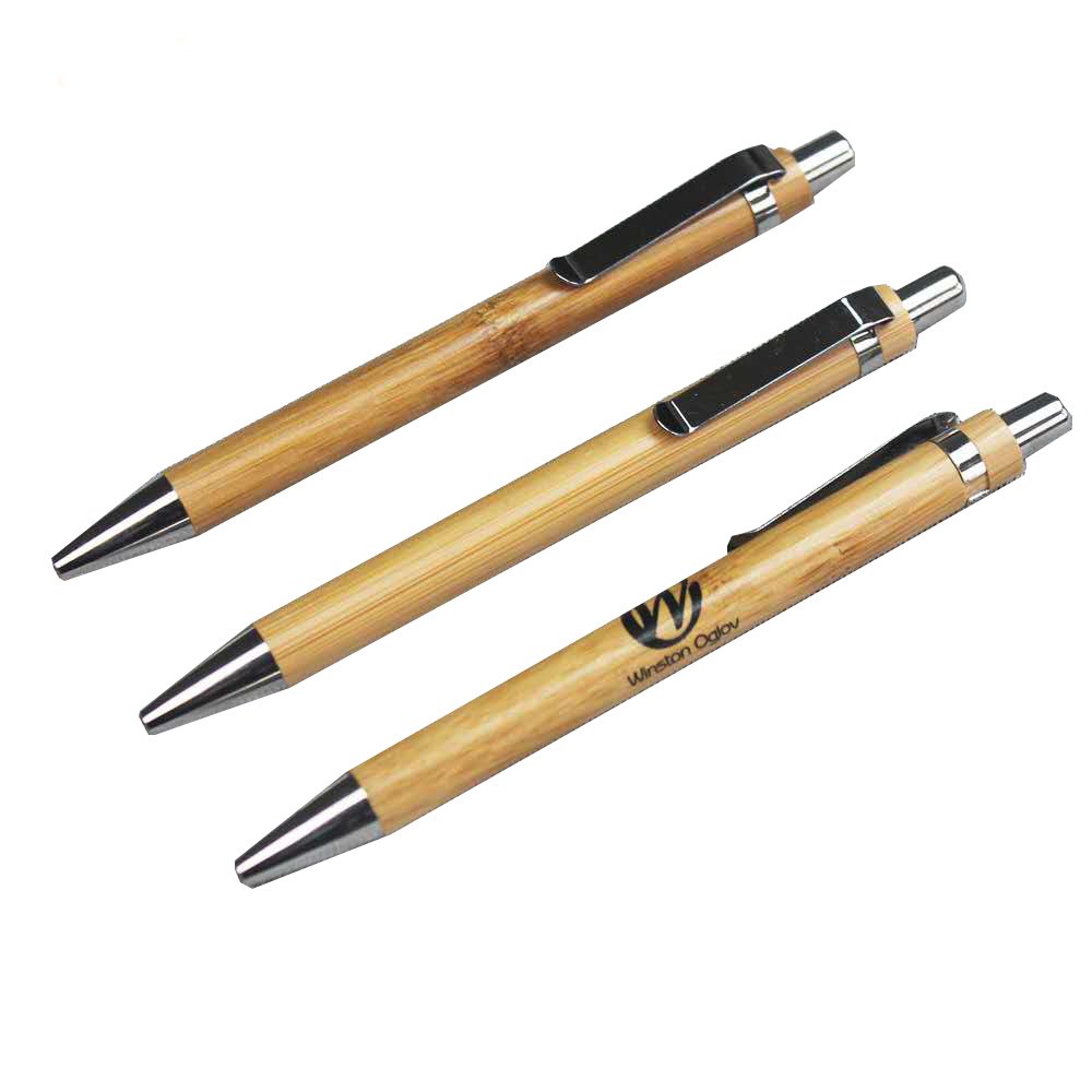 Ballpoint Promotional Wood Bamboo Pen Custom Pen with Logo Ball Pen