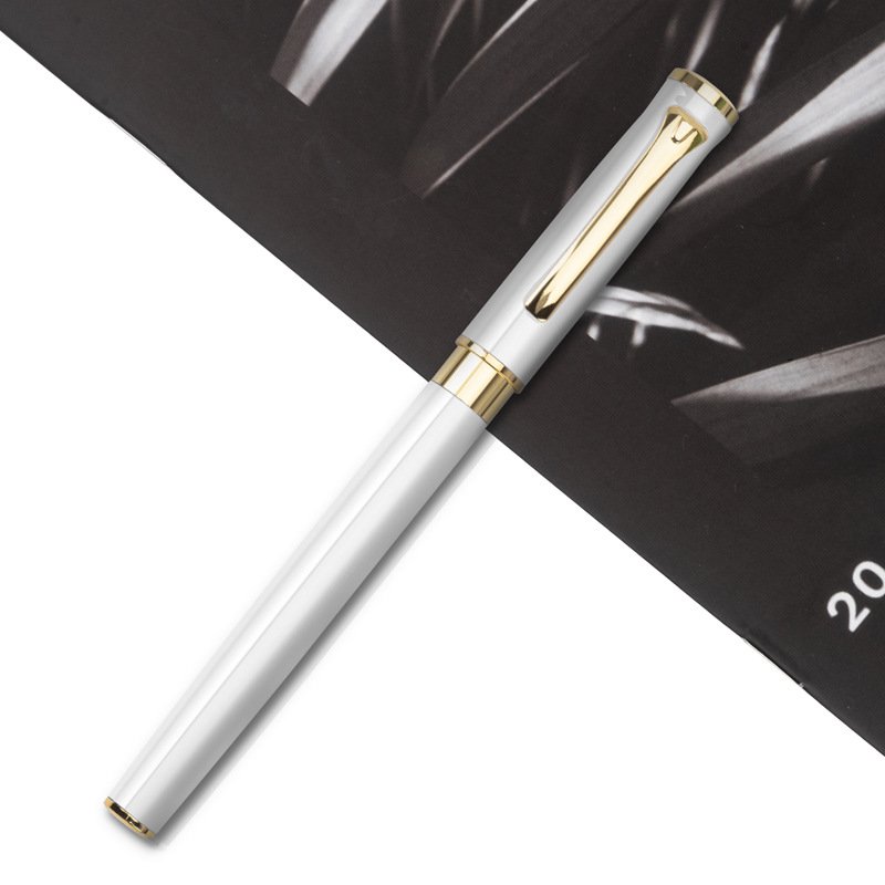 BECOL High End Luxury Business Gift Pen Heavy Metal Gold And Black Roller Ball Pen with Custom Logo for Office
