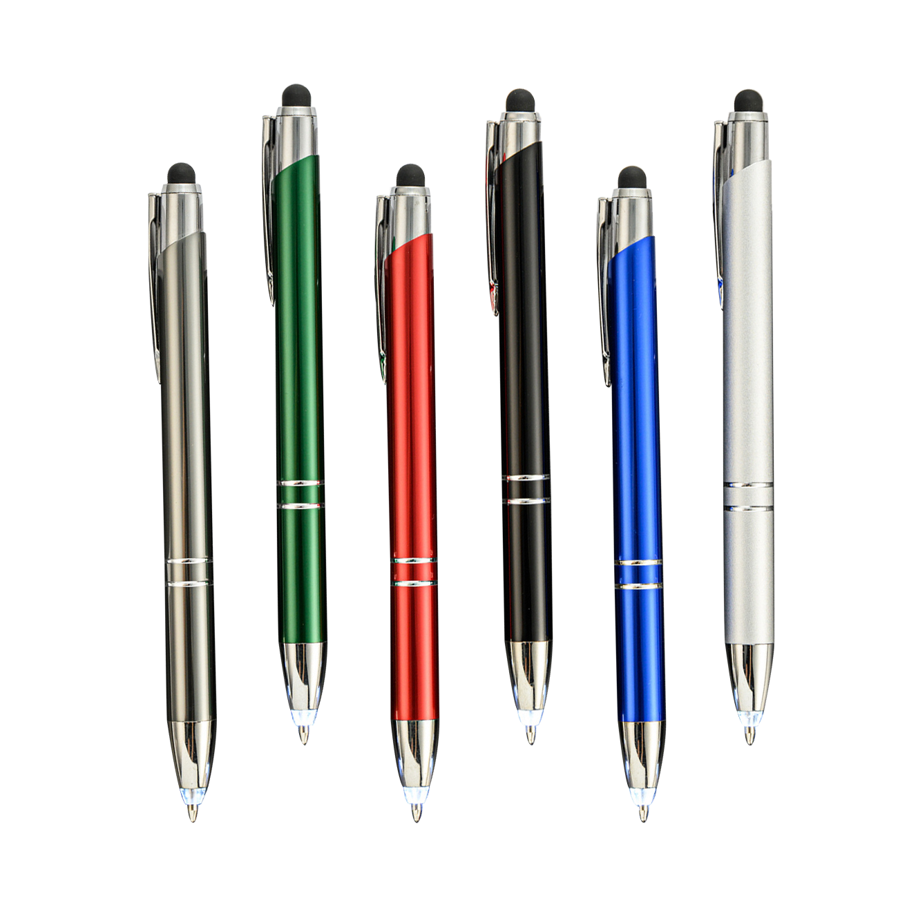 EACAJESS Multifunctional light pen spot wholesale touch LED light pen can print logo metal gift light pen