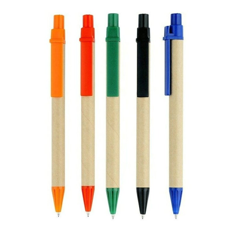 14.1*1.0cm Eco-friendly little fresh style plastic and paper mate ballpoint pen