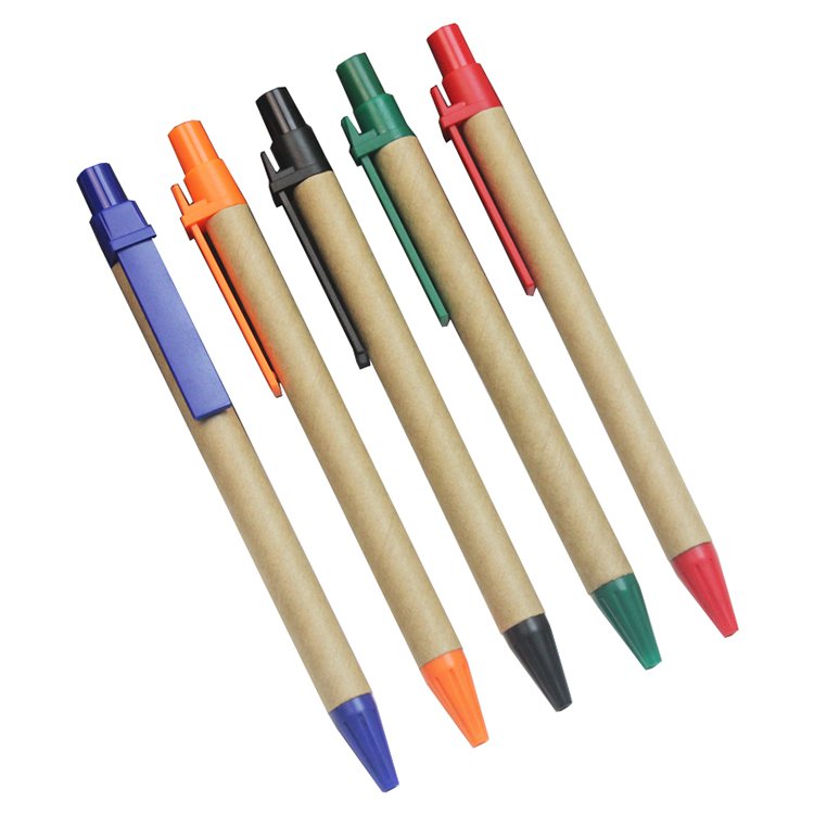 14.1*1.0cm Eco-friendly little fresh style plastic and paper mate ballpoint pen
