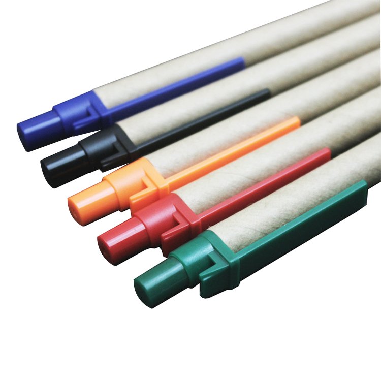 14.1*1.0cm Eco-friendly little fresh style plastic and paper mate ballpoint pen