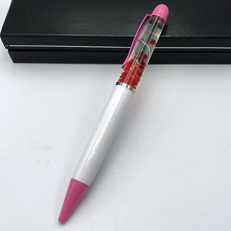 Custom Metal Floating Liquid Ballpoint Pens Fast Delivery Low MOQ 1.0mm Writing Width for Promotional Gifts