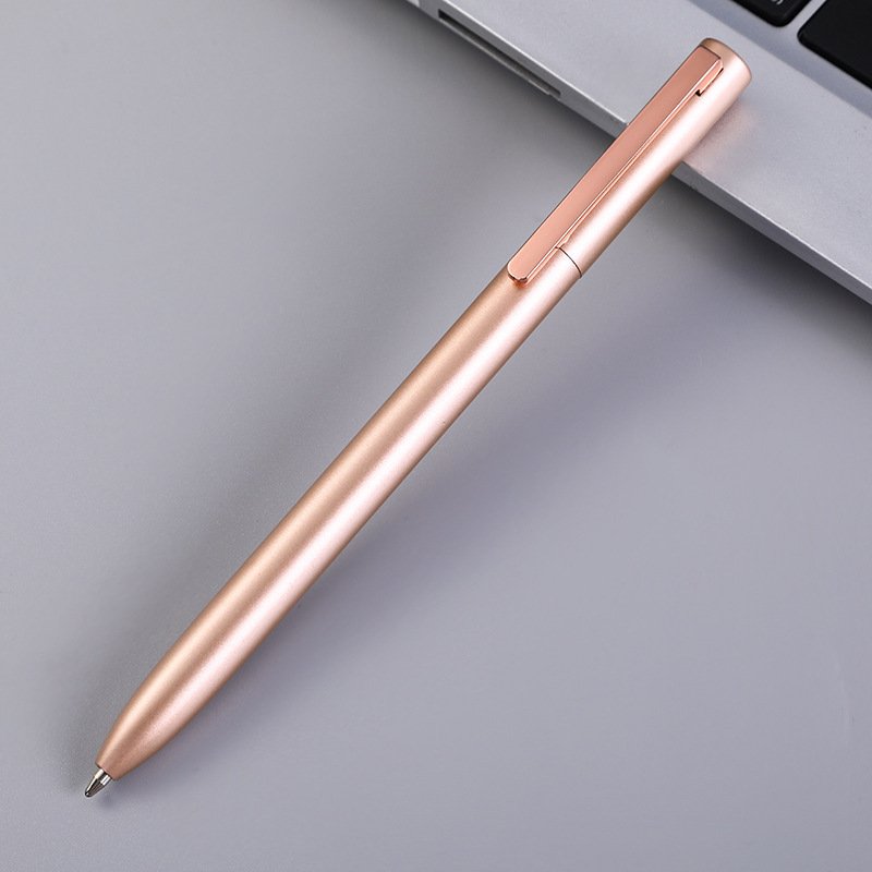 High Quality Business Metal neutral ballpoint pen Hotel Office Rotating signature pens Promotional Gift with Custom logo