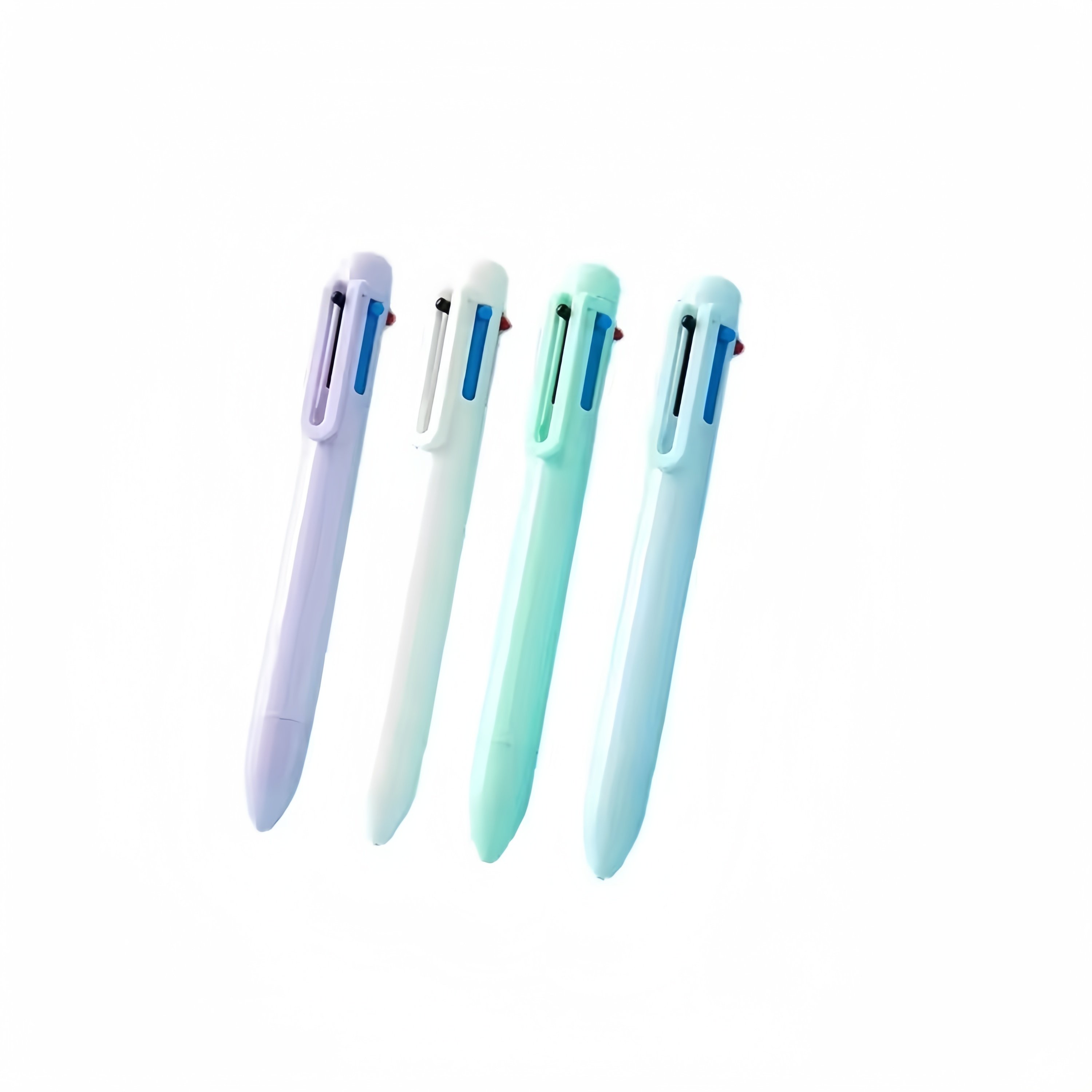 Customized Logo Multi-Color Pen Novelty Banner Sports Pen Six Vibrant Plastic Ballpoint Hotel Business Advertising Gifts
