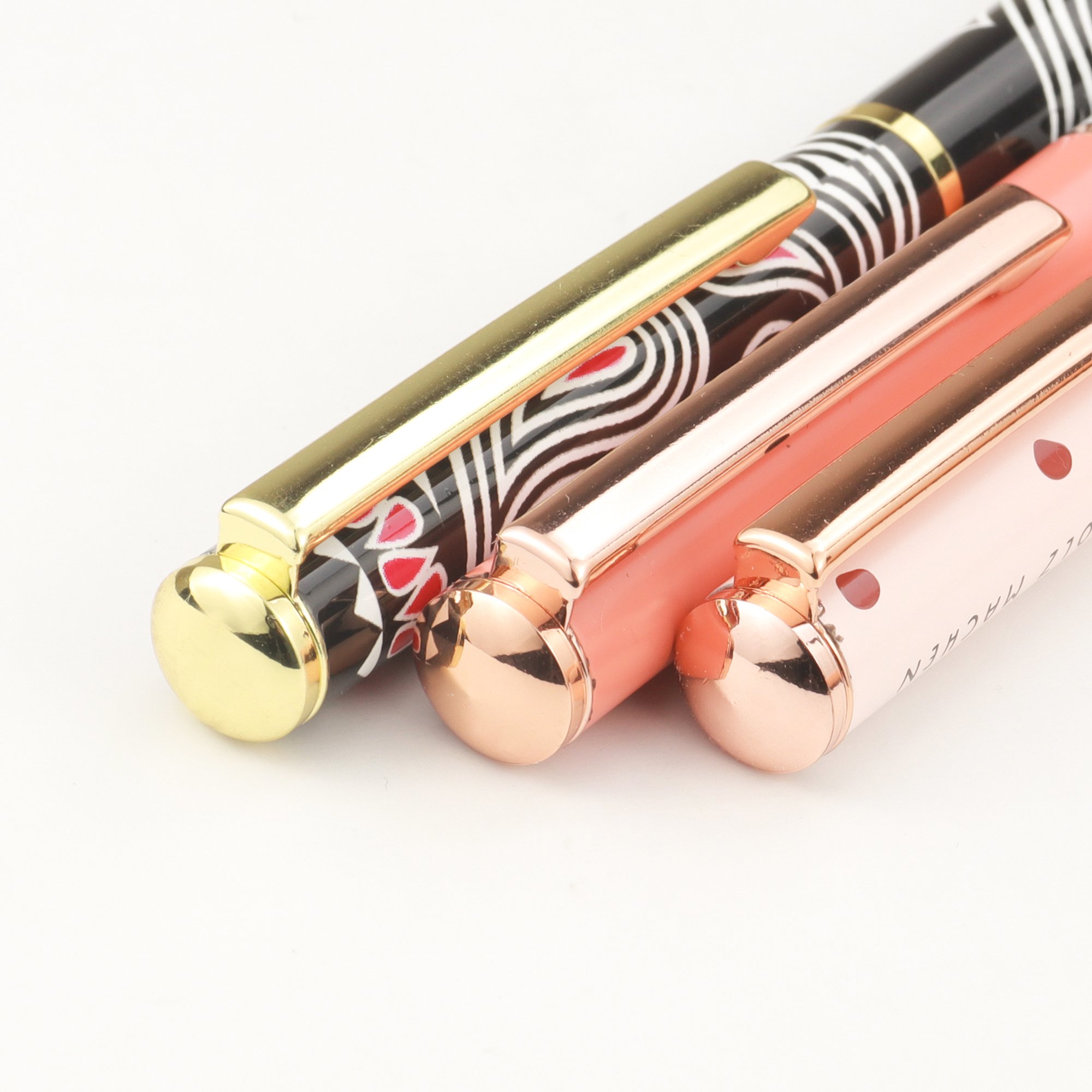 Boligrafo Luxury Heat Transfer Full Printing Metal Pen With Custom Logo Colorful Floral Pattern Gift Ballpoint Pen
