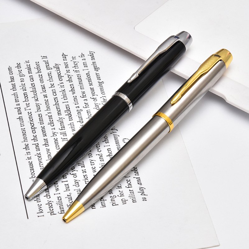 Black Gift Custom logo Business pen Metal Arrow Clip Twist Ballpoint Pen Luxury Collection Hotel Pen
