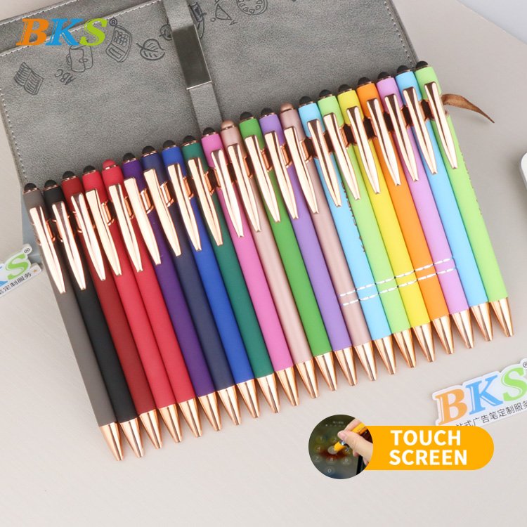 Wholesale Promotional 1.0mm Writing Width Ballpoint Pen Low Price Metal Body Custom Logo Printed Novelty Banner Design Gifts