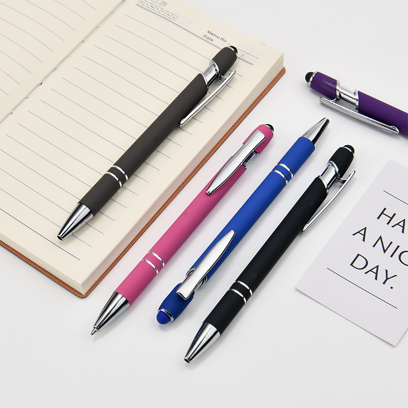 X712 Promotion Advertising Gift 2 In 1 Ballpen Stylus Screen Ballpoint Pen Factory Delivery Metal Pen With Custom Logo
