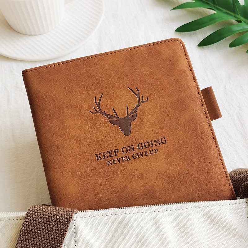 Customized Logo Corporate Luxury Diary Business A5 PU Leather Hardcover Journal Notebook And Pen Gift Sets For Work