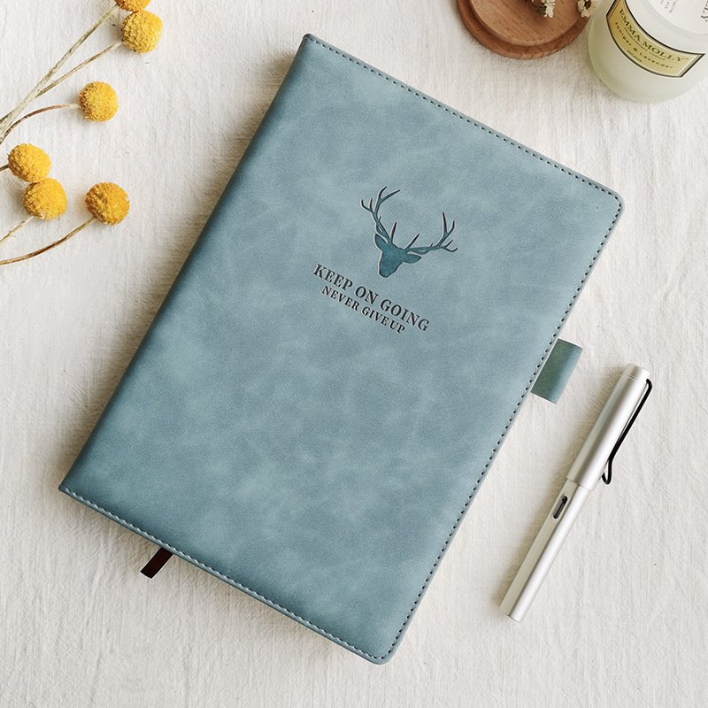 Customized Logo Corporate Luxury Diary Business A5 PU Leather Hardcover Journal Notebook And Pen Gift Sets For Work
