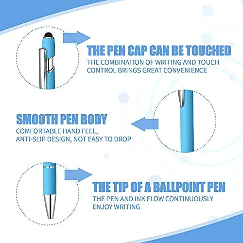 Hot Selling Promotional New Multifunction Ball Stylus Soft Touch Screen Pen 2 In 1 With Custom Logo Metal Ballpoint Pens