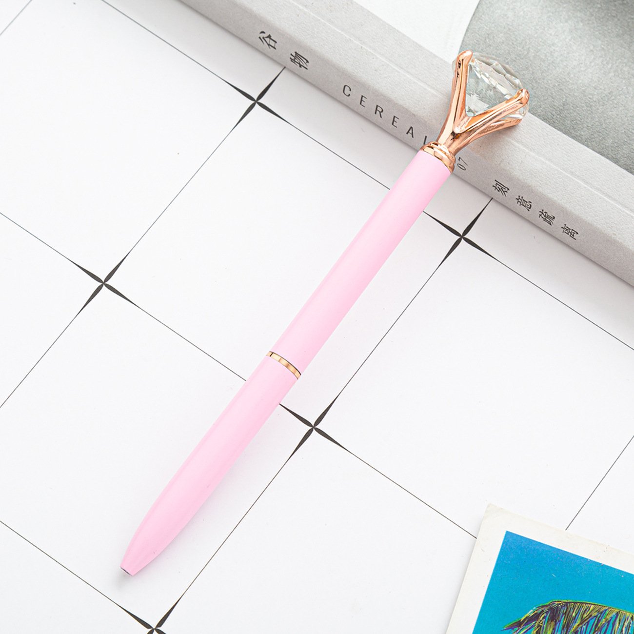 Promotion Crystal Metal Ballpoint Pen With Custom Logo Personalized Ball Pen Diamond Pen For Gift