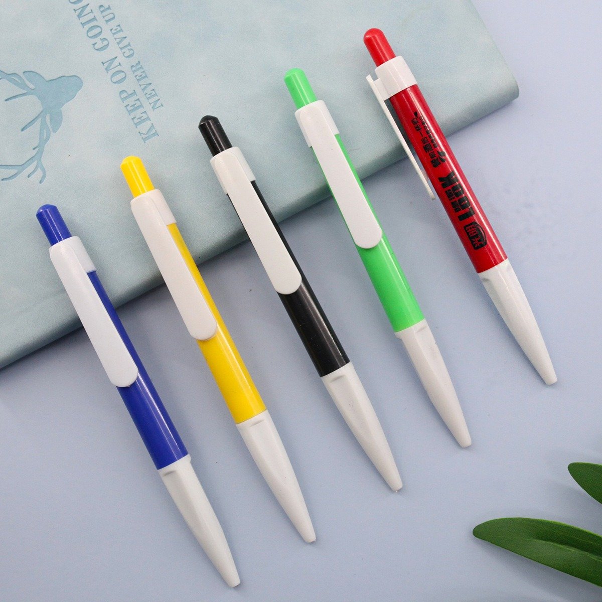 Wholesale Custom LOGO Non-Slip Rubber Grip Neutral Pen Colored Press advertising Hotel Conference ballpoint pens 1016