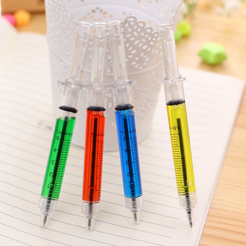 Hot selling original personality nurse needle syringe simulation plastic ballpoint pen