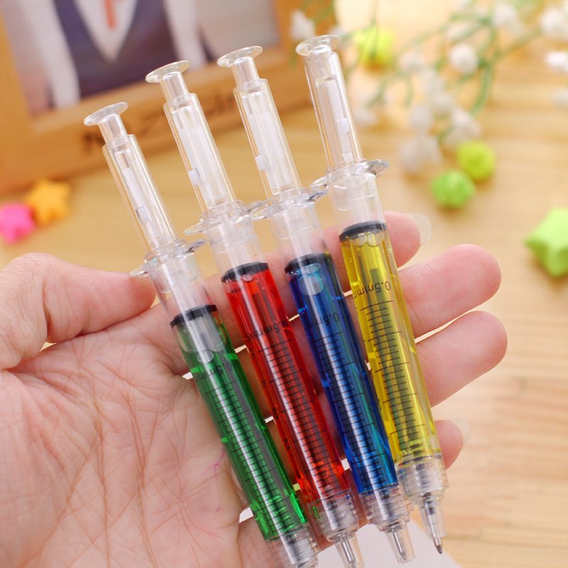 Hot selling original personality nurse needle syringe simulation plastic ballpoint pen