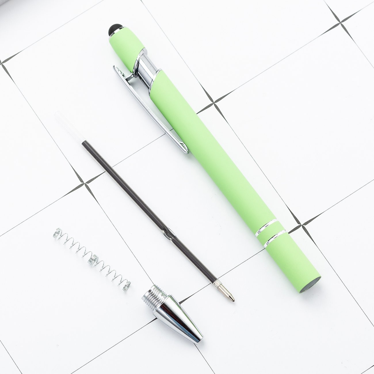 Promotional universal capacitive smart touch pens soft Ballpoint Metal Aluminium 2 In 1 Touch Screen Stylus Pen Customized Logo