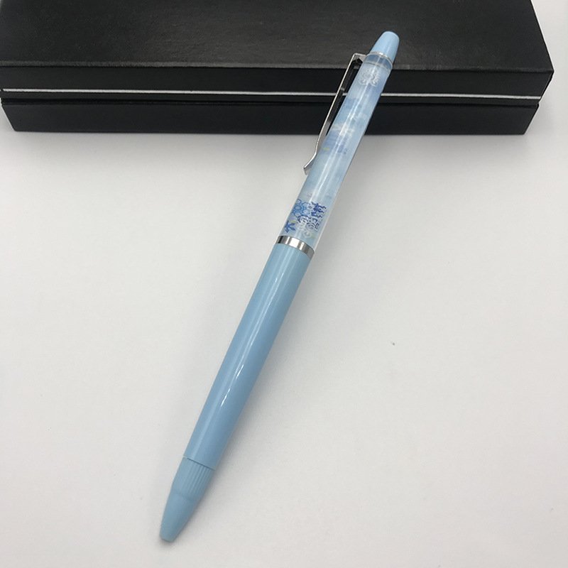 Customizable ABS Plastic 2D PVC Floater Aqua Floating Liquid Ballpoint Pen Factory's Brand Logo Pen for Promotional Gifts
