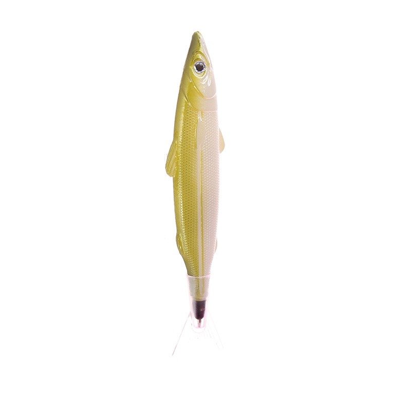 New funny salted fish shaped ballpoint pen 0.5mm simulation fish slacking pen marine animal student learning supplies