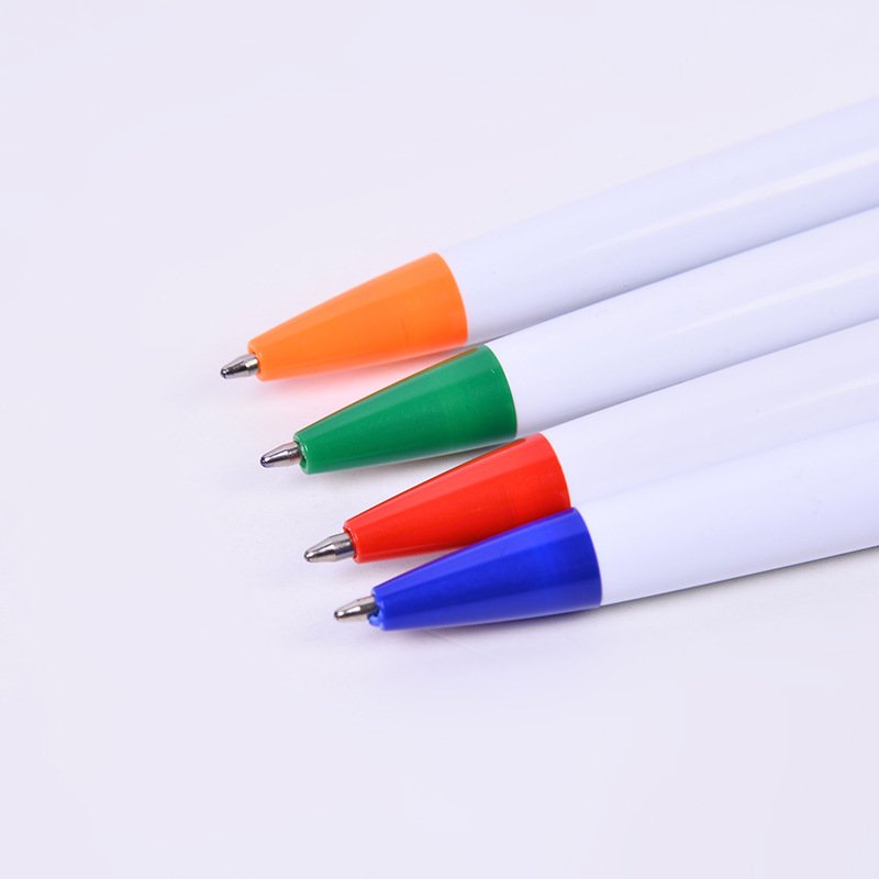 Custom Logo Plastic Ball Point Colorful Pen For Office /School Gifts