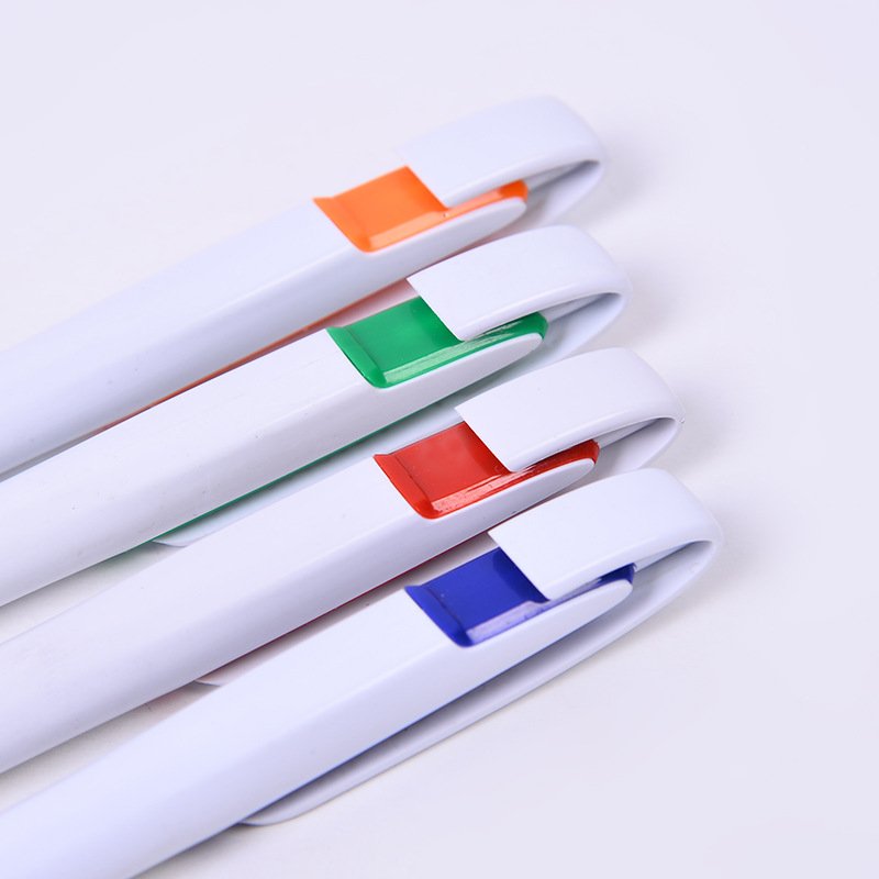 Custom Logo Plastic Ball Point Colorful Pen For Office /School Gifts