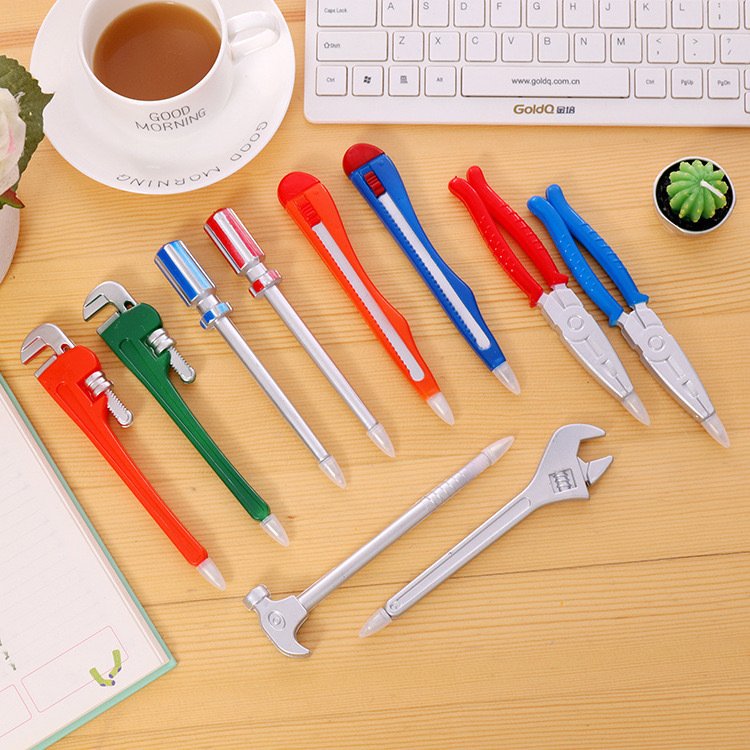 Funny Student gift with Hardware Tool pen Wrench hammer paper knife tiger plier shaped Creative ballpoint pen