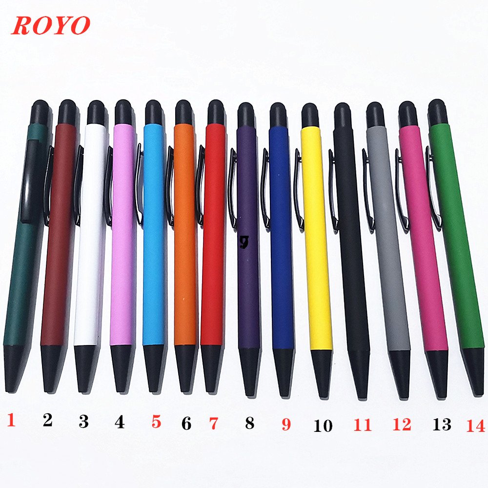 Factory Supplied Hot Sales 2 in 1 Promotional Stylus Pen Touch Screen Ballpen Metal Ballpoint Pen With Custom Logo