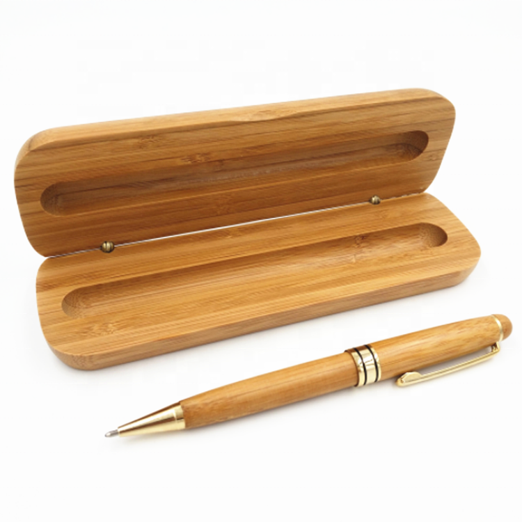 Wholesale Handmade Natural Bamboo Ballpoint Pen with Box