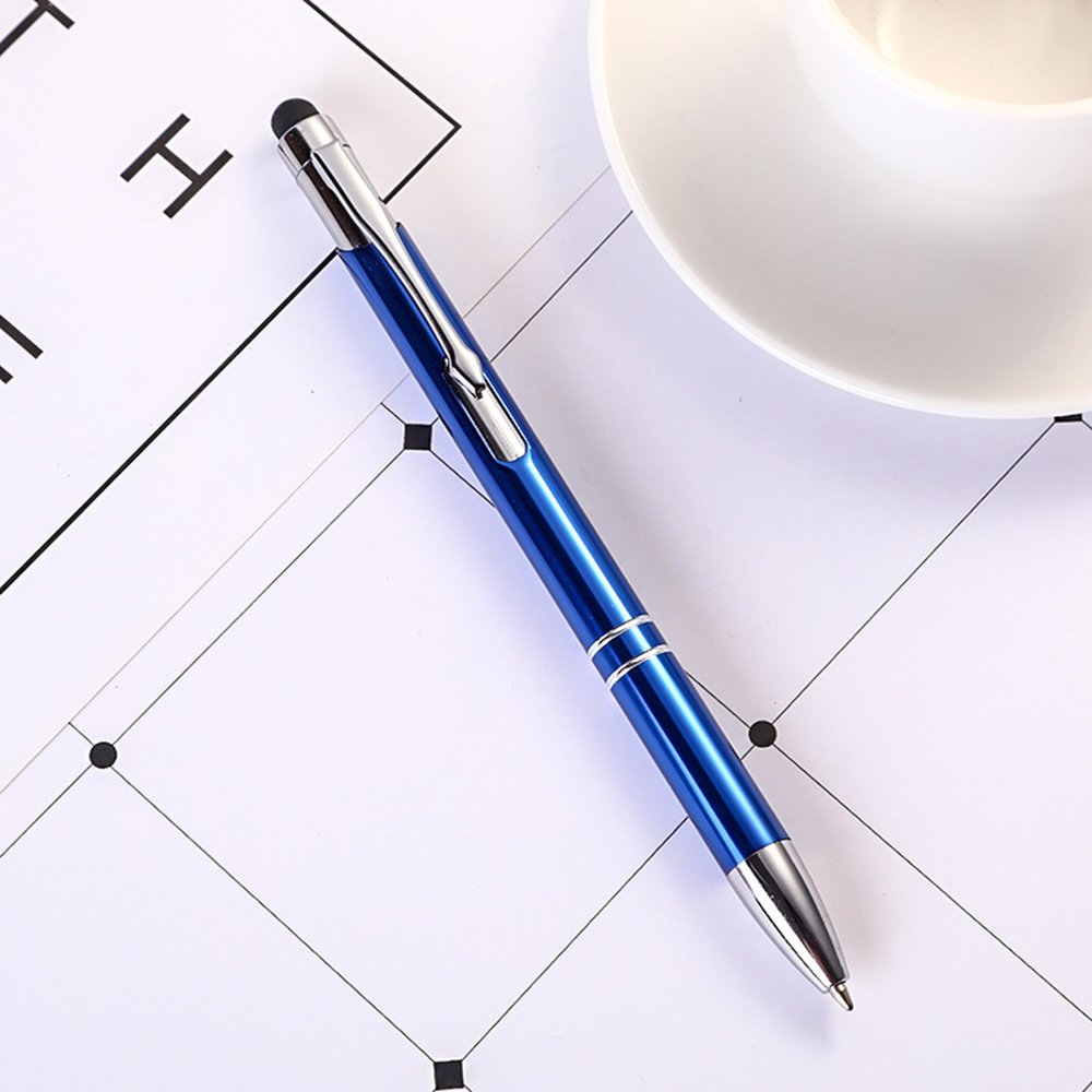 Custom Logo Promotional Multifunction Ball Stylus Soft Touch Screen Pen Metal Ballpoint Pen