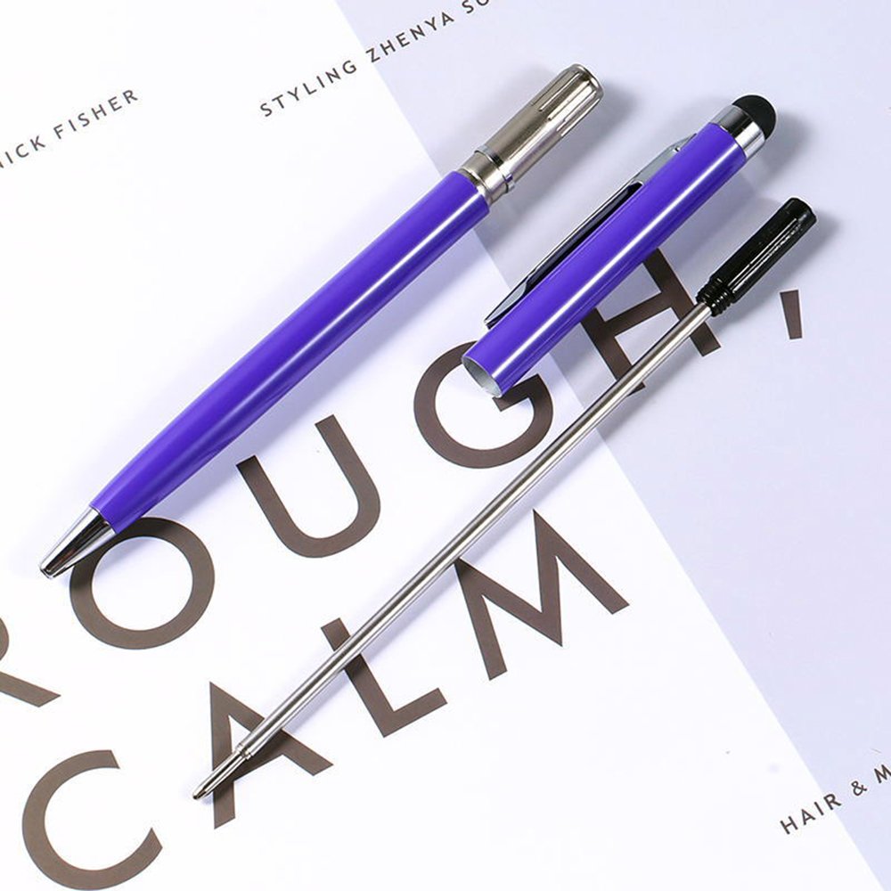 Custom Logo Promotional Multifunction Ball Stylus Soft Touch Screen Pen Metal Ballpoint Pen