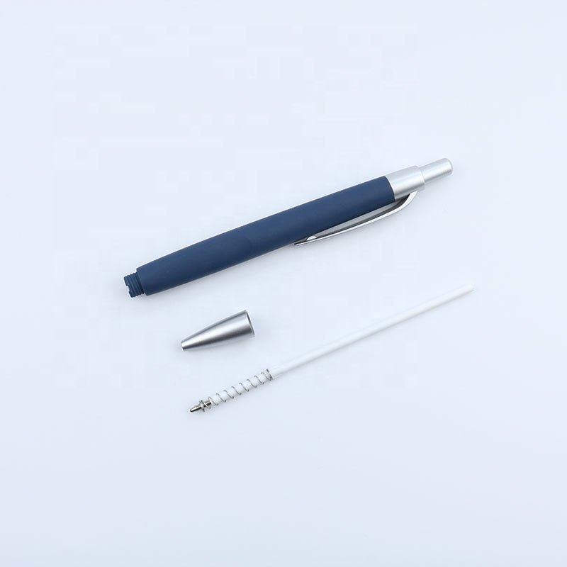 wholesale cheap Soft Rubber Coated Finishing plastic pens with custom logo