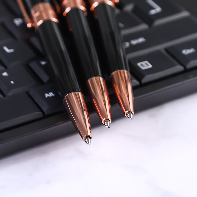 2024 Fashion Rose Gold Metal Pen Ballpoint Pen Gifts High Quality Business Gifts With Custom Logo