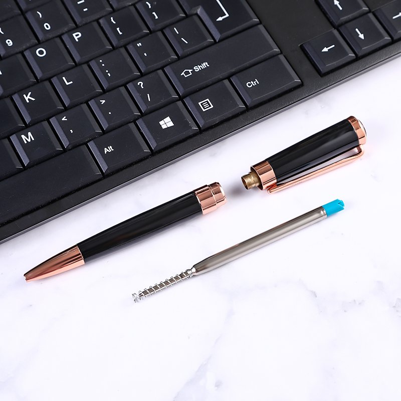 2024 Fashion Rose Gold Metal Pen Ballpoint Pen Gifts High Quality Business Gifts With Custom Logo