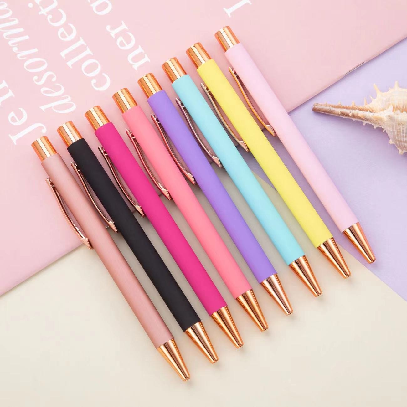 High Quality Customizable Metal Ballpoint Pen Hot Selling Business Student Pens in a Variety of Colors Promotional Pen Body Type