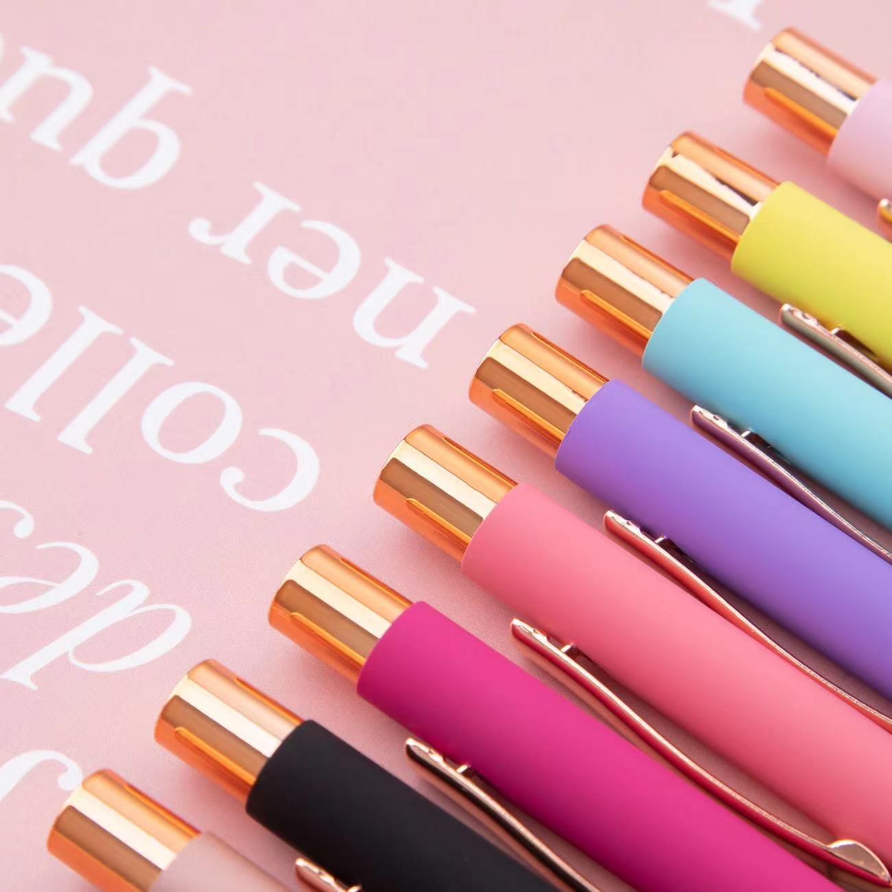 High Quality Customizable Metal Ballpoint Pen Hot Selling Business Student Pens in a Variety of Colors Promotional Pen Body Type
