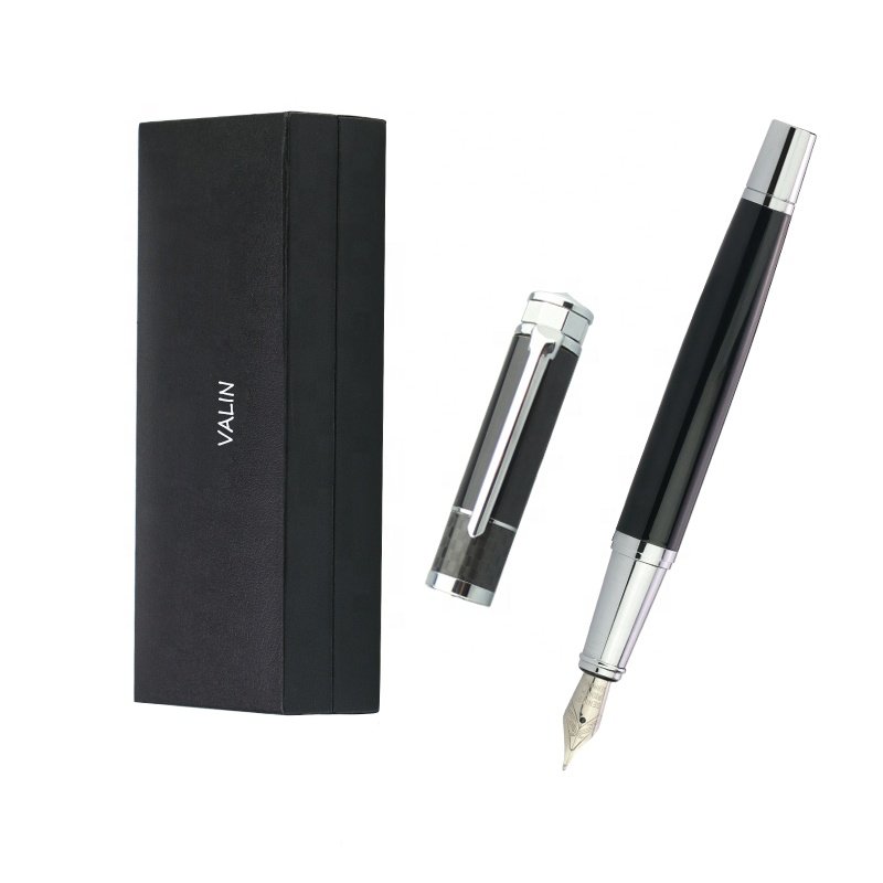 Professional VIP Business Carbon Fiber Ballpoint Pen With Custom Logo Luxury Fountain Pen