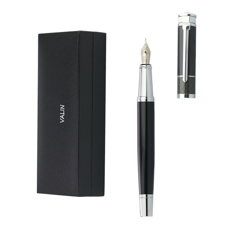 Professional VIP Business Carbon Fiber Ballpoint Pen With Custom Logo Luxury Fountain Pen