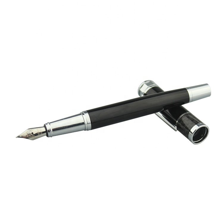 Professional VIP Business Carbon Fiber Ballpoint Pen With Custom Logo Luxury Fountain Pen