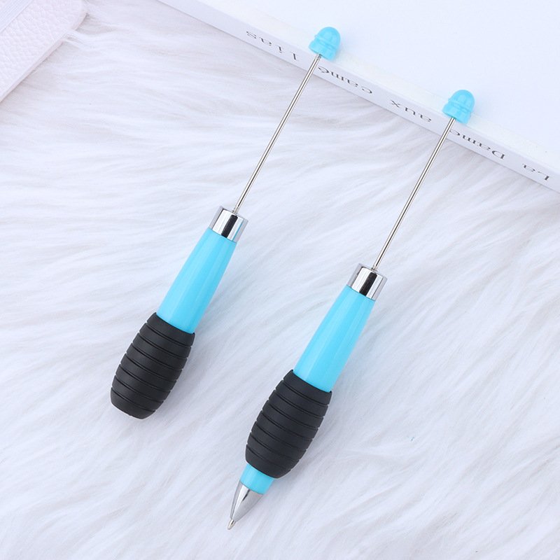 retractable beaded pen plastic ballpoint pen retractable beadable ballpoint pens