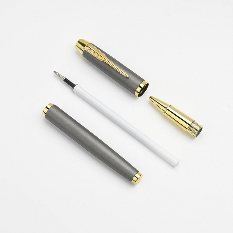 Wholesale stock high quality business gift signature metal ballpoint pen gel ink pen custom logo neutral advertising ball pen