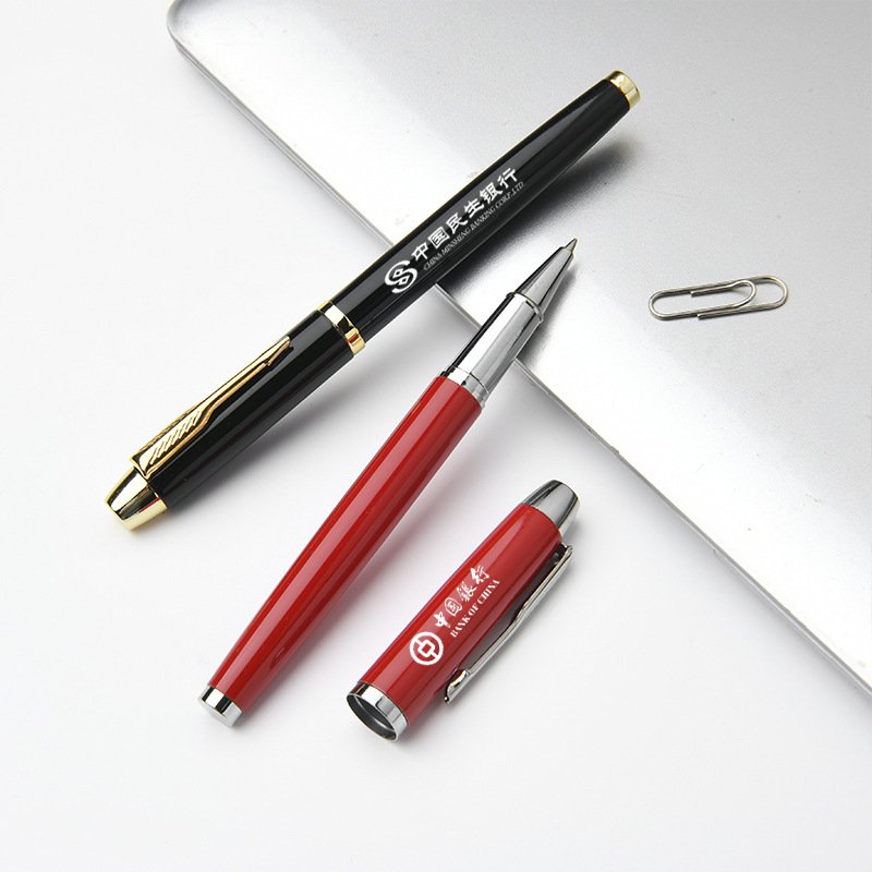 Wholesale stock high quality business gift signature metal ballpoint pen gel ink pen custom logo neutral advertising ball pen