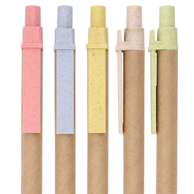 Custom Recyclable Kraft paper pen for Promotion multicolor extremely cheap eco cardboard pen