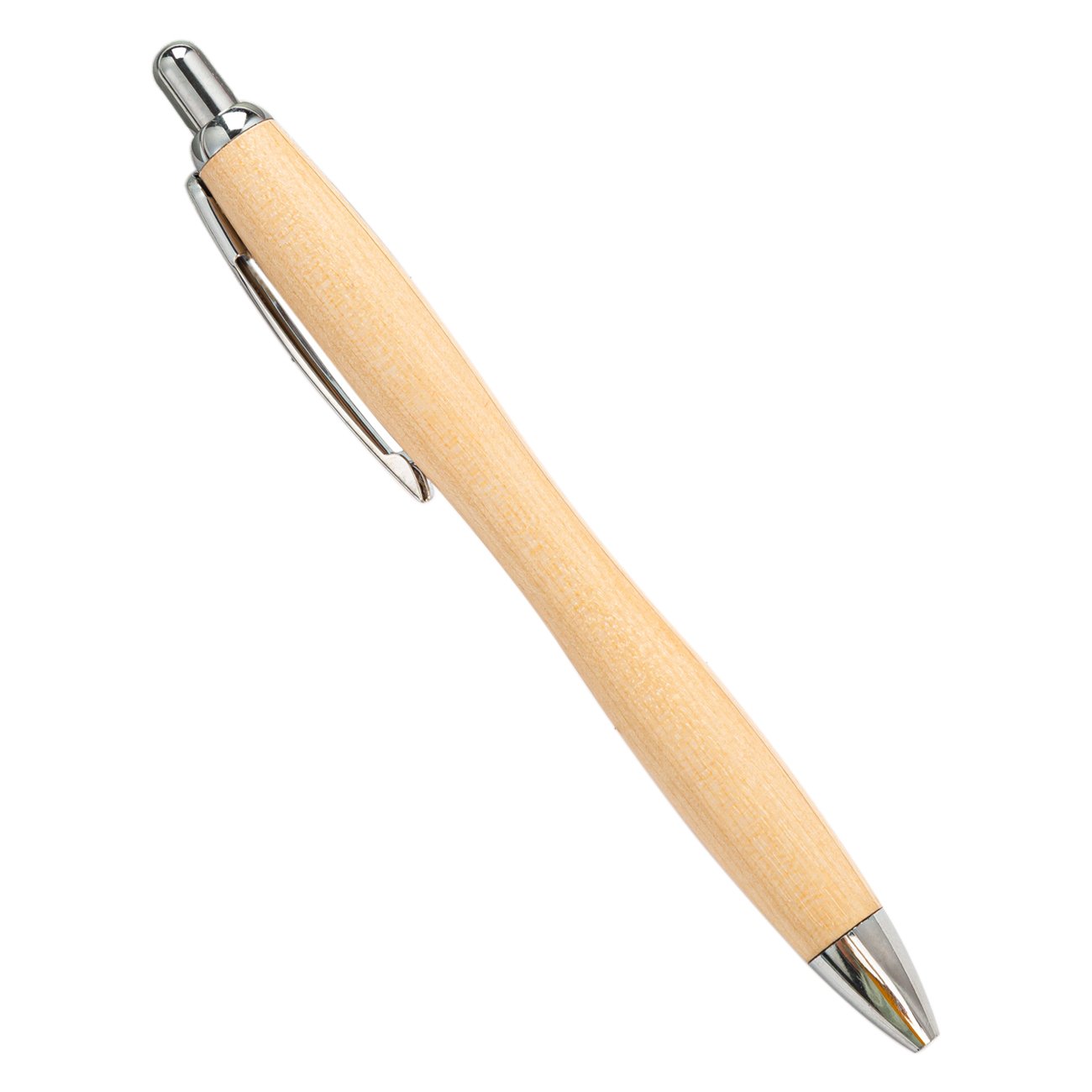Hot Selling Customized Bamboo Ballpoint Pen Multi-Color Wood with Novelty Click Body and Printed Logo Eco-Friendly Ball Pen