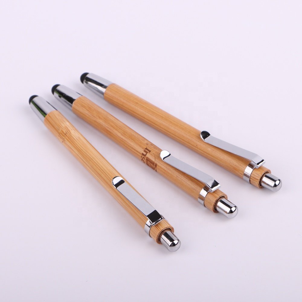Hot Selling Promotional Eco Bamboo Stylus Pen with Custom Logo