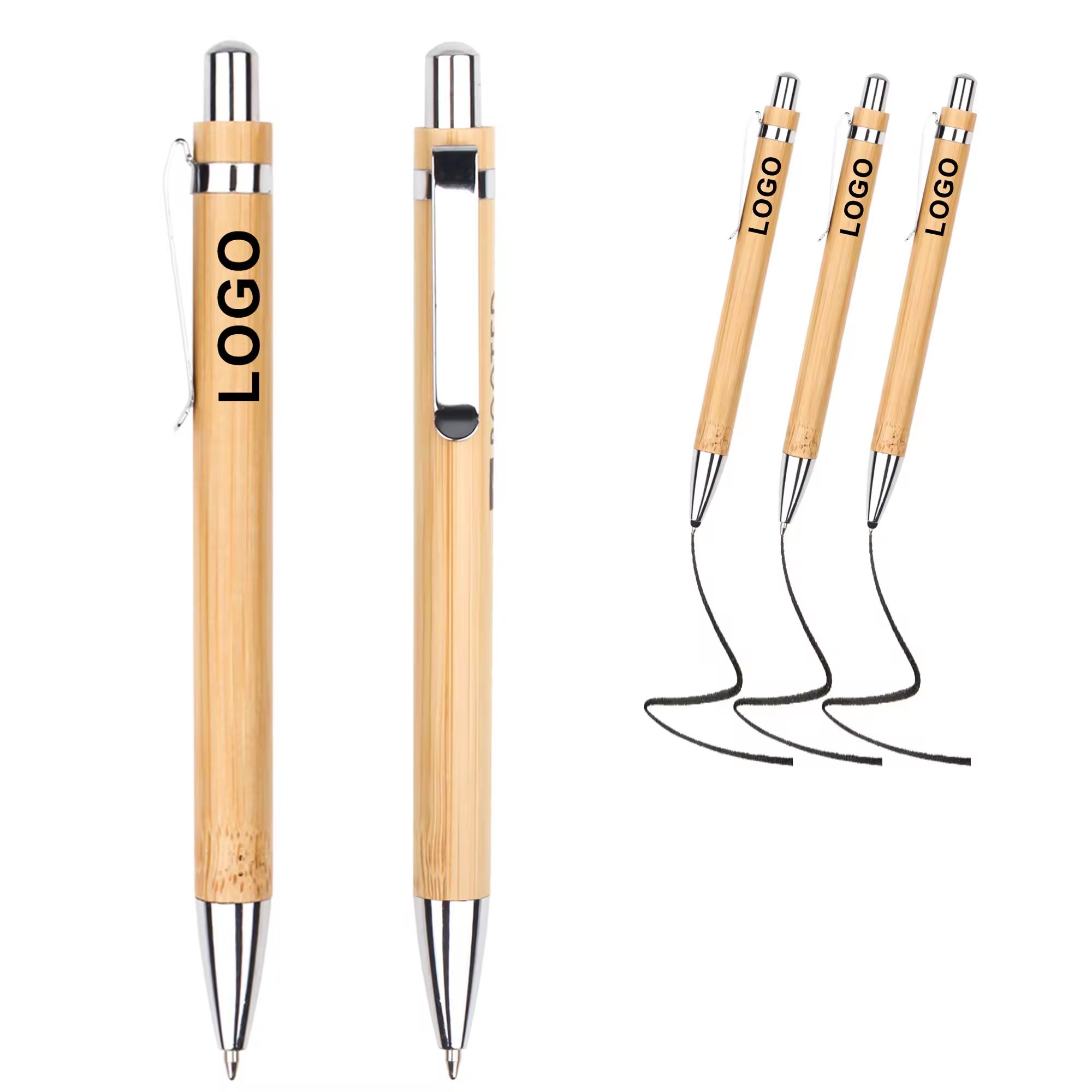 Promotional Recycle Bamboo BallPoint Ball Pen With Customized Logo