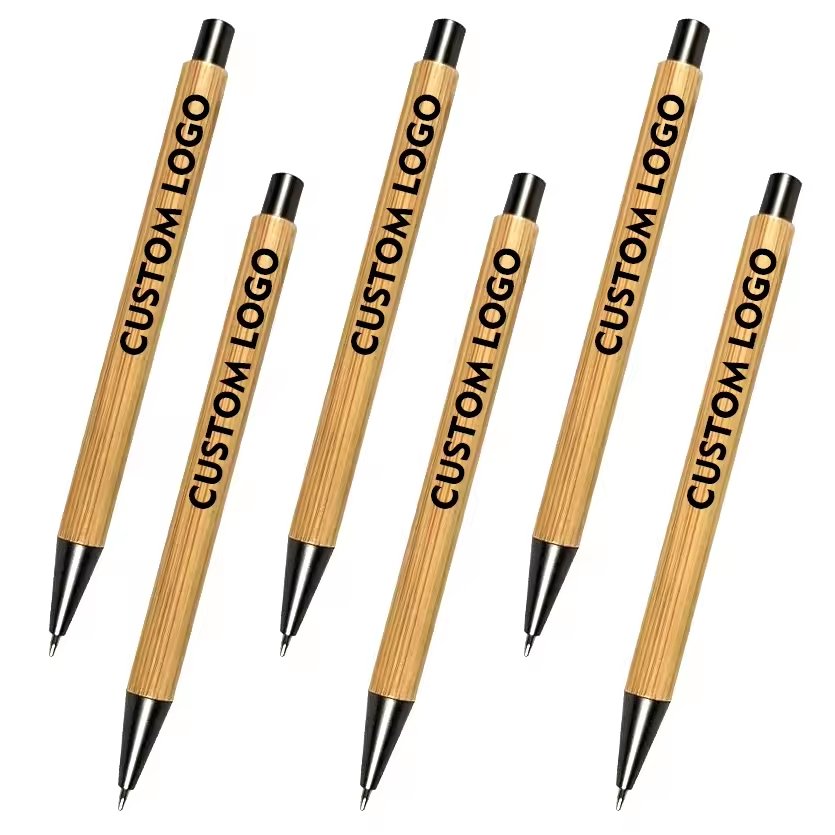 Promotional Recycle Bamboo BallPoint Ball Pen With Customized Logo