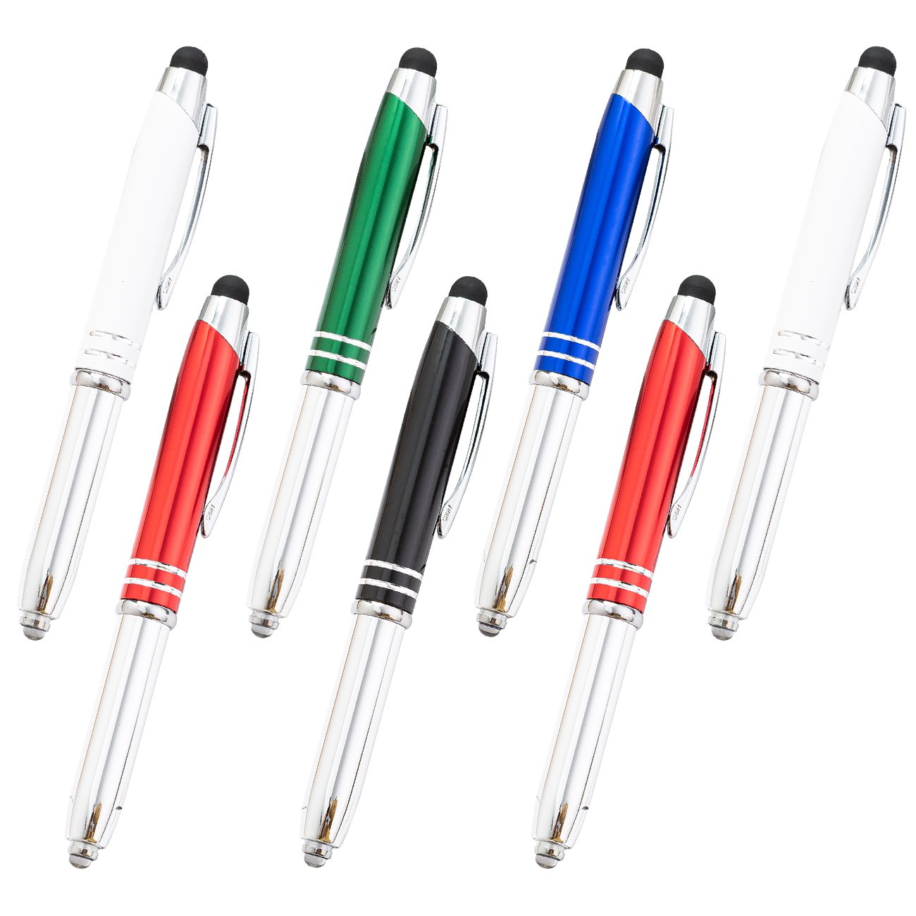 New Arrival 3-in-1 LED Light Stylus Pen Custom Logo Multi-Function Ballpoint Pens for Promotion Gifts